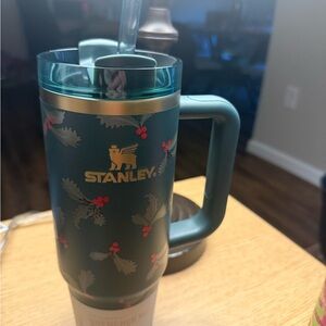 Stanley Teal Tumbler with Festive Accents